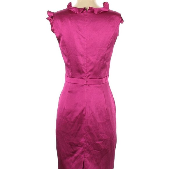 Zac Posen Z Spoke Textured Ruffle Trim Dress - Picture 2 of 15